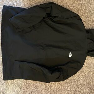 The North Face Black Hooded Rain Jacket with Logo